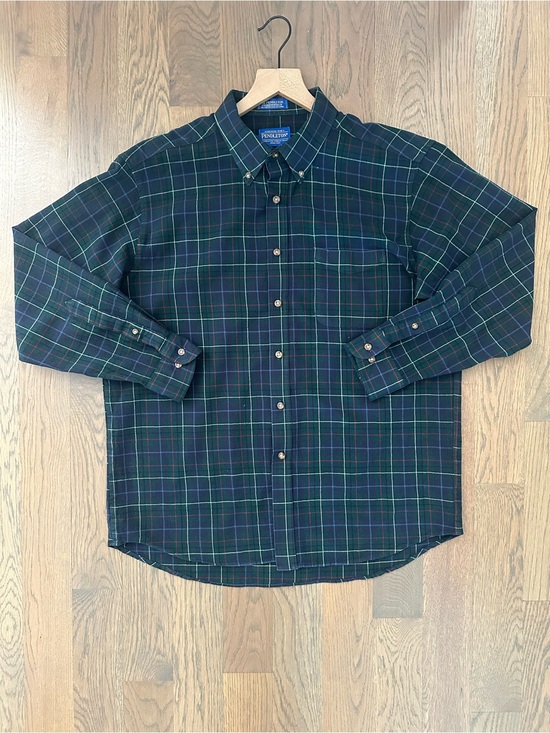Pendleton Other - Pendleton Sir Pendleton Men's Worsted Wool Shirt in Hunting Tartan Green XL